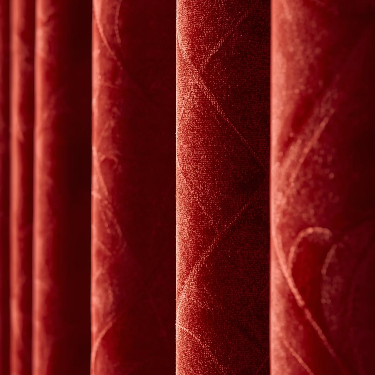 Richly textured curtain fabric