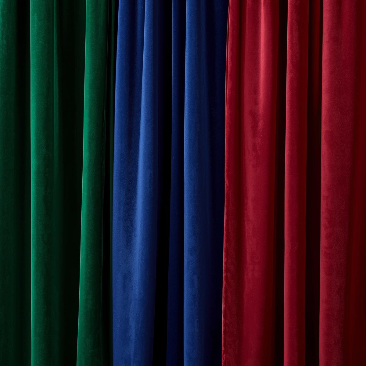 Curtains in rich jewel tones